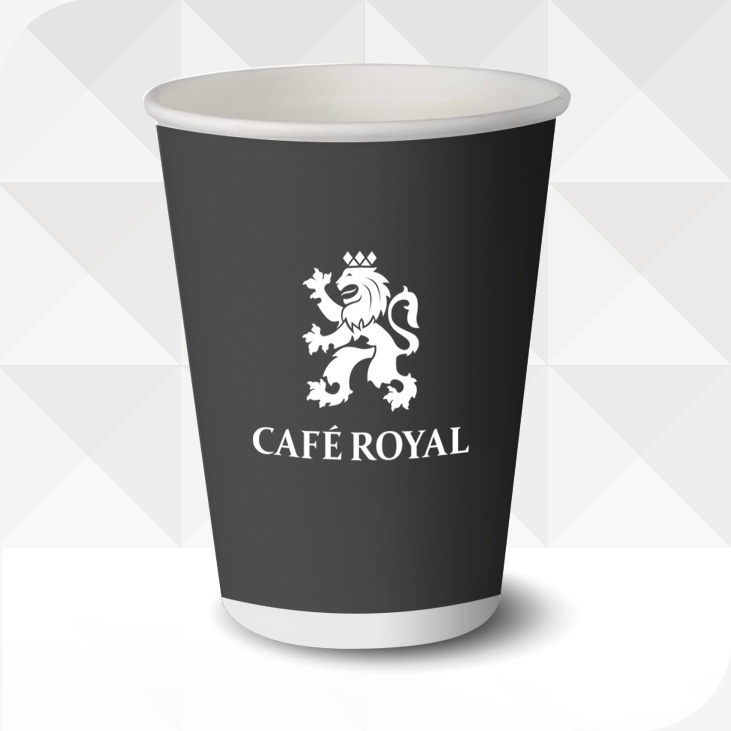 50 paper cups 10cl - Café Royal Pro