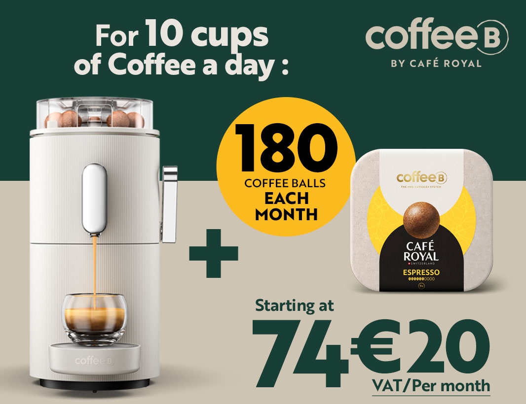 CAFE ROYAL SWITZERLAND Machine à Café Cosmos + 90 Coffee Balls Espresso Supremo – 100% Compostables, Pression 19 Bars, Crema Parfaite